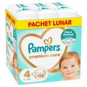 Scutece Premium Care Marimea 4 pentru 9-14 kg