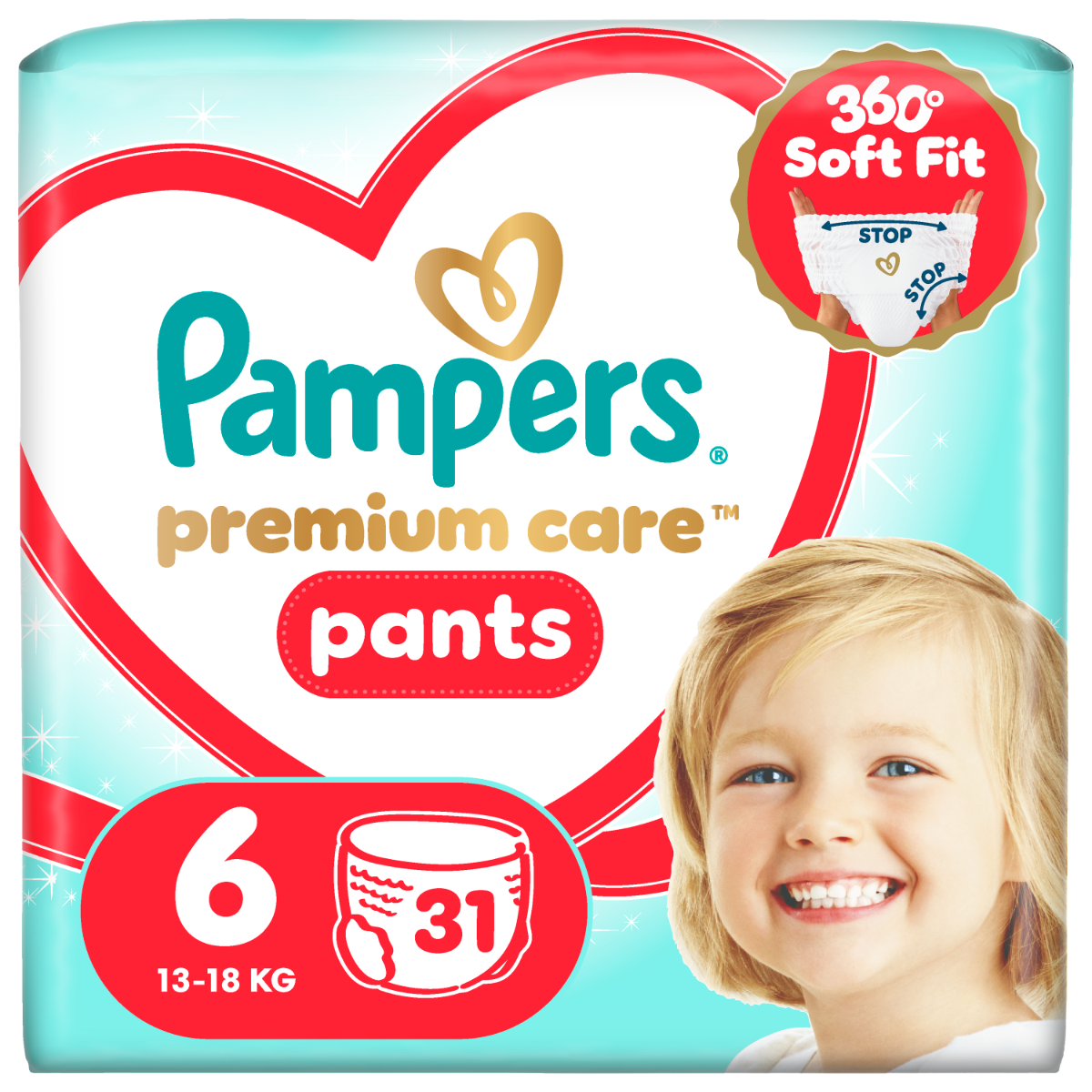 Scutece Premium Care Pants Nr.6 13-19 kg
