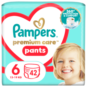 Scutece Premium Care Pants Nr.6 pentru 13-19 kg