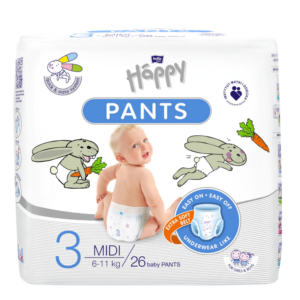 Scutece-chilotel Happy Pants Midi 6-11kg