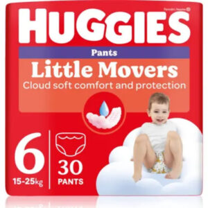 Scutece chilotel Little Movers Marimea 6 pentru 15-25 kg