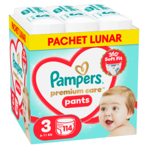 Scutece-chilotel Premium Care Pants XXL Box Marimea 3 pentru 6-11 kg