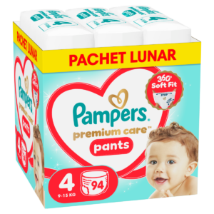 Scutece-chilotel Premium Care Pants XXL Box Marimea 4 pentru 9-15 kg