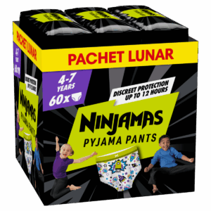 Scutece chilotel de noapte pentru baietei 4-7 ani