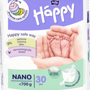Scutece prematuri cu greutate sub 700g Nano Happy