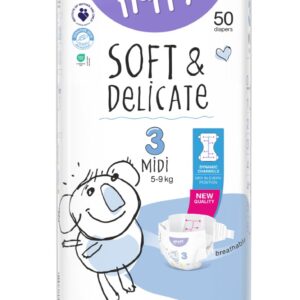 Scutece respirabile Happy 3 Midi 5-9 kg