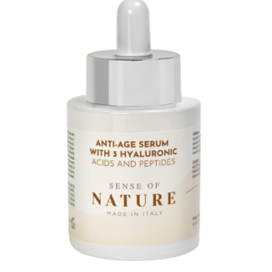 Ser anti age cu 3 molecule acid hialuronic si peptide