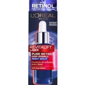 Ser antirid de noapte imbogatit cu 0.2% retinol pur Revitalift Laser
