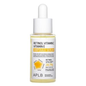 Ser facial Ampoule cu Retinol si Vitamina C & E