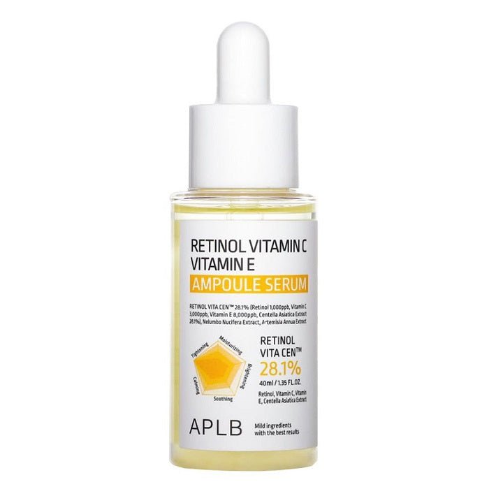 Ser facial Ampoule cu Retinol si Vitamina C & E