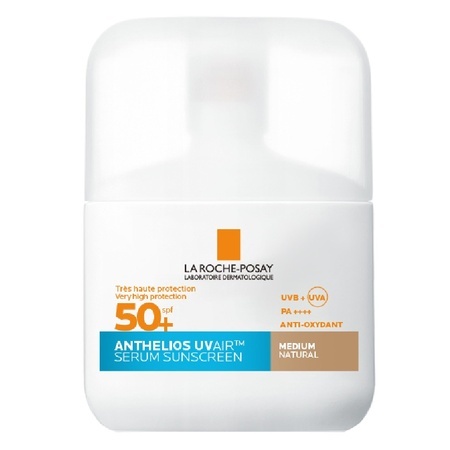 Serum de fata cu protectie solara SPF 50+ Nuanta Medium Natural Anthelios UVAir