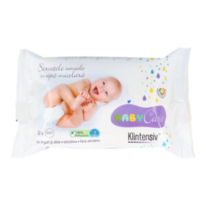 Servetele umede 100% biodegradabile cu apa micelara BabyCare