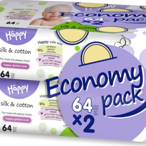 Servetele umede Happy Silk & Cotton