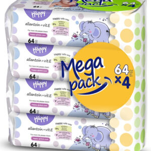 Servetele umede Happy cu vitamina E si alantoina