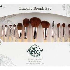 Set 12 pensule ecologice pentru machiaj Luxury Brush