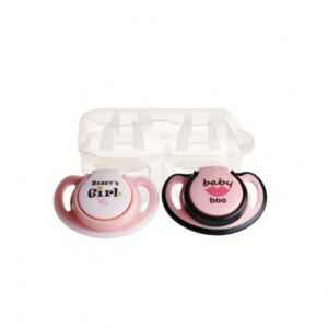 Set 2 suzete ortodontice din silicon in cutie sterilizare 0+ Baby