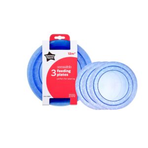 Set 3 farfurii Essential 12luni+ Albastru