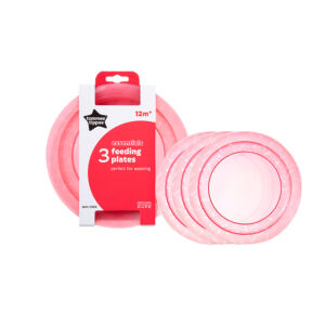 Set 3 farfurii Essential 12luni+ Roz