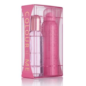 Set Apa de parfum de dama 100ml + Spray de corp Pink Colour Me 150ml