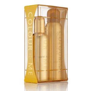 Set Apa de parfum de dama Femme Gold 100ml + Spray de corp Colour Me 150ml
