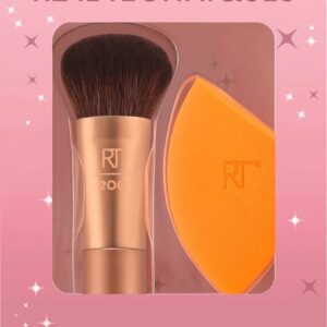 Set Glow Storm Mini Pensula + Burete de machiaj