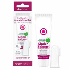 Set Pasta de dinti 40ml + Degetar moale din silicon Dentistar 6 luni+