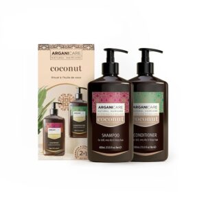 Set Sampon & Balsam cu Ulei de Cocos si Ulei de Argan pentru par tern foarte uscat sau frizzy