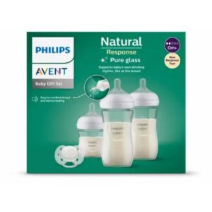 Set biberoane din sticla pentru nou-nascuti Natural Response