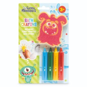 Set creioane pentru baie Funny Monsters