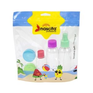 Set de recipiente de plastic reutilizabile travel size