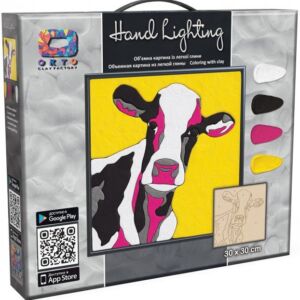 Set pictura 3D cu argila usoara Cow