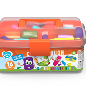Set plastilina si accesorii pentru modelaj 16 culori Lovin