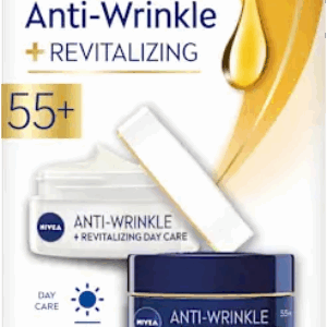 Set rutina anti-rid 55+ Crema de zi 50ml + Crema de noapte 50ml