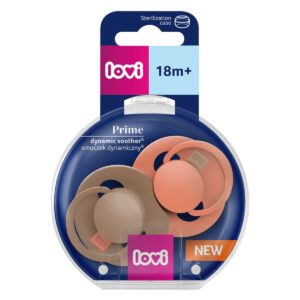 Set suzete din silicon pentru +18 luni Dynamic Prime Granola/Orange 34/411