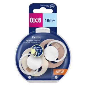 Set suzete din silicon pentru +18 luni Dynamic Prime Ivory/Blush 34/438