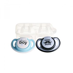Set suzete ortodontice din silicon in cutie sterilizare 6+ Baby
