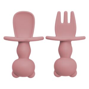 Set tacamuri din silicon The Little Bear Old Rose 6 luni+