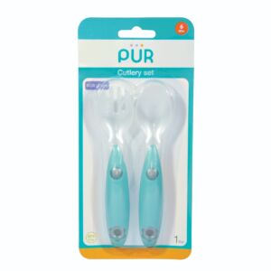 Set tacamuri furculita si lingura Verde