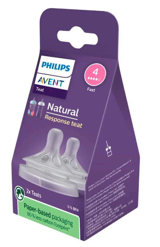 Set tetine cu debit rapid pentru +3 luni Natural Response SCY964/02