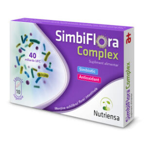 SimbiFlora Complex 10 capsule – Probiotice si antioxidanti pentru echilibrul intestinal