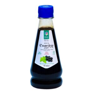 Sirop natural cu coacaze negre si stevie