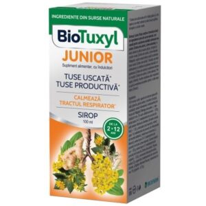 Sirop pentru tuse uscata si productiva Biotuxyl Junior