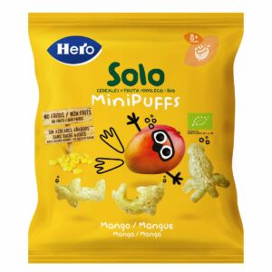 Snack eco din cereale cu mango Solo Minipuffs pentru +8 luni