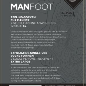 Sosete exfoliante pentru barbati ManFoot