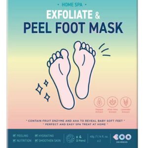 Sosete exfoliante pentru picioare Home Spa