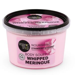 Souffle de corp cu capsuni si cocos Whipped Meringue