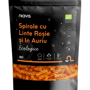 Spirale ecologice cu linte rosie si in auriu