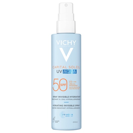 Spray hidratant pentru fata si corp cu protectie solara SPF 50 Capital Soleil UV Aqua