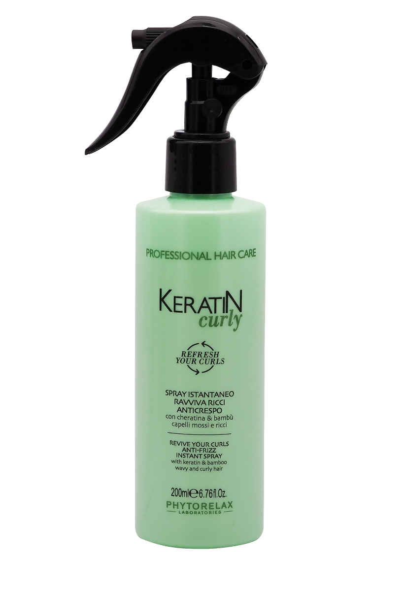 Spray instant pentru par cret si ondulat anti-frizz cu keratina