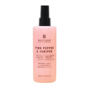 Spray pentru corp si par cu parfum de Piper roz & Ienupar